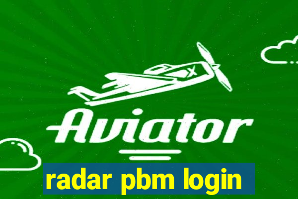 radar pbm login